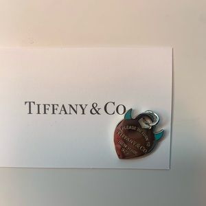 Tiffany Devil Heart Tag Charm 